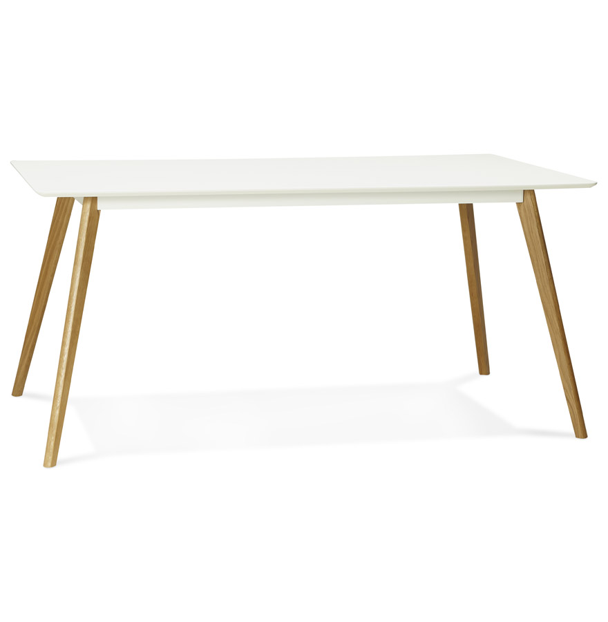 Table de cuisine rectangulaire / bureau droit ´CANDY´ blanc - 160x90 cm