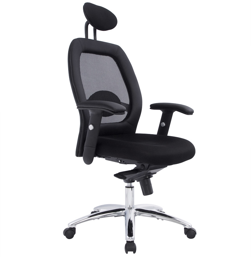 Fauteuil de bureau 'ERGO' noir design ergonomique et fonctionnel pour 169