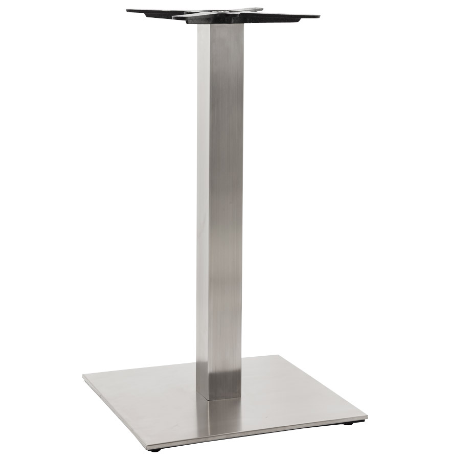 Pied de table ´KARO´ 90 en acier brossé
