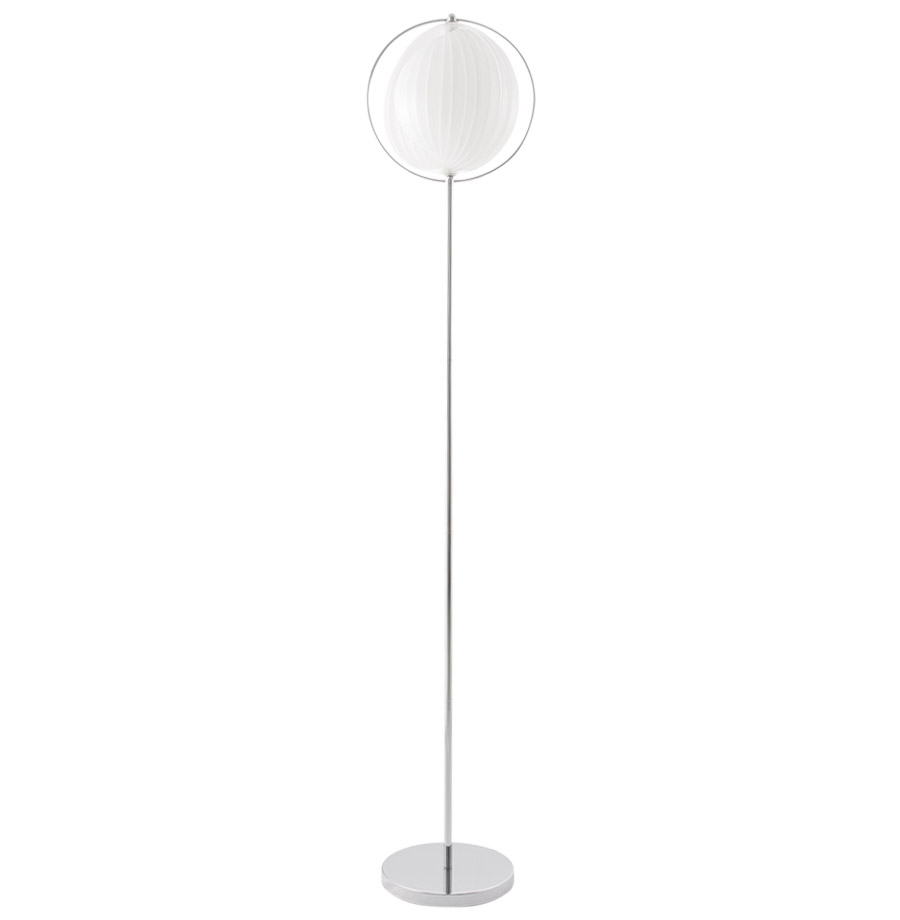 Design rétro, abat-jour en lamelles flexibles.