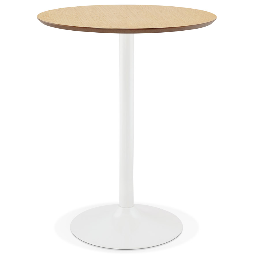 Mange-debout / table haute ´MADISON´ en bois finition naturelle - Ø 90 cm