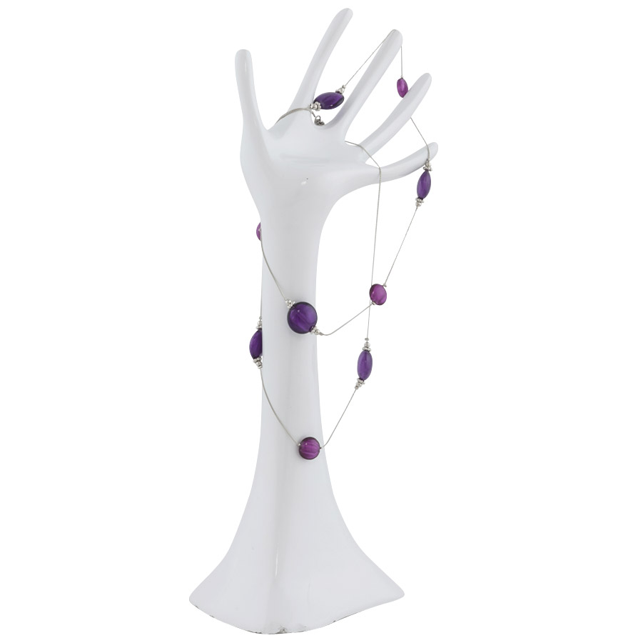 Arbre à bijoux en aluminium, production artisanale.