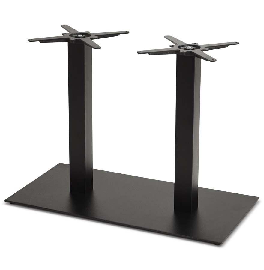 Pied de table ´NERO DOUBLE´ 75 en métal peint noir