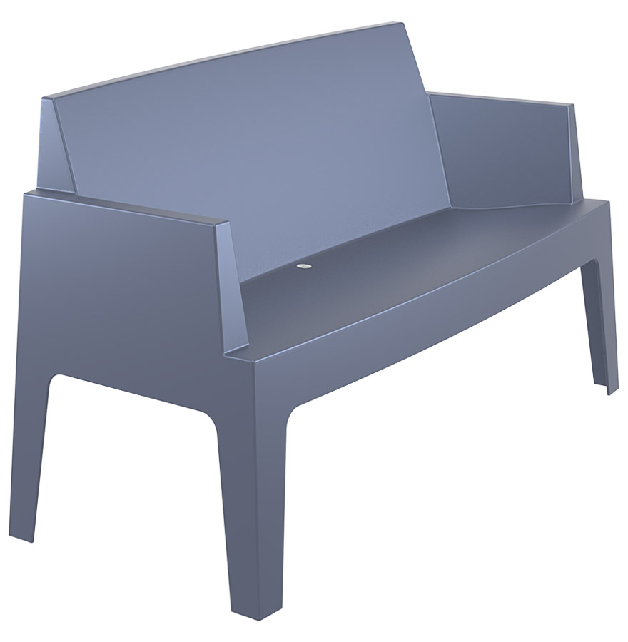 Banc empilable, utilisation à l'extérieur possible.