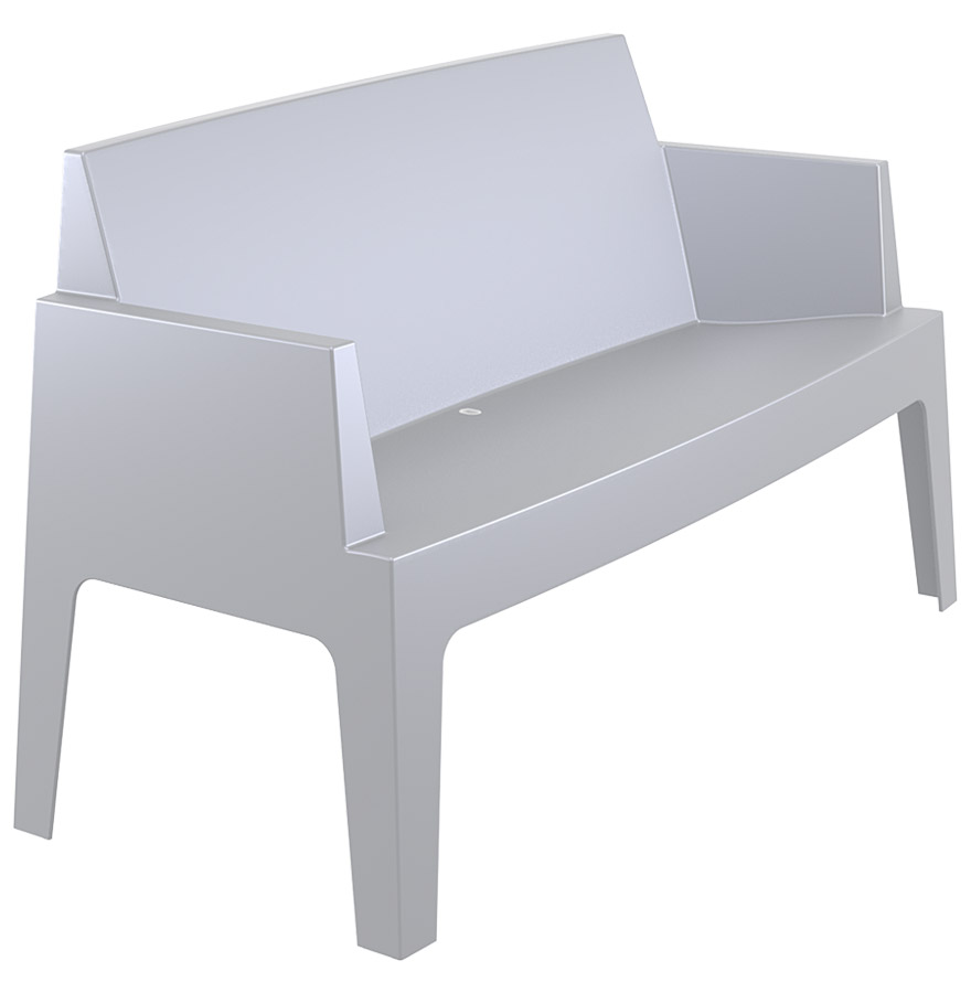Banc empilable, utilisation à l'extérieur possible.