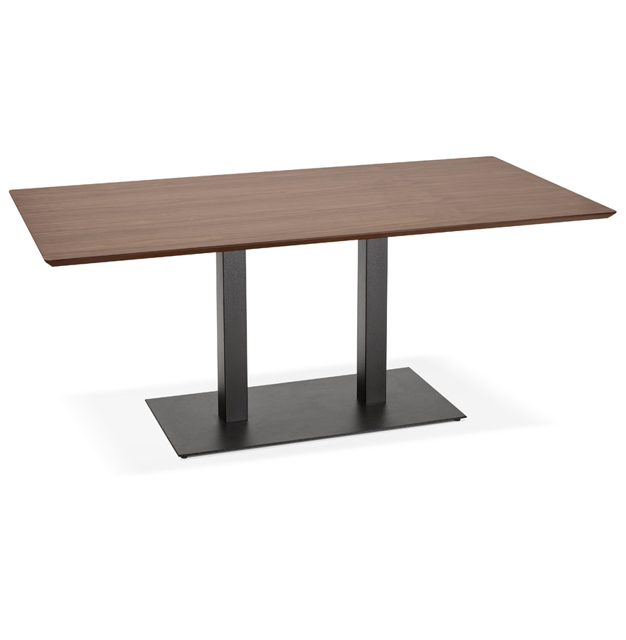 Table / bureau design ´ZUMBA´ en bois finition Noyer - 180x90 cm