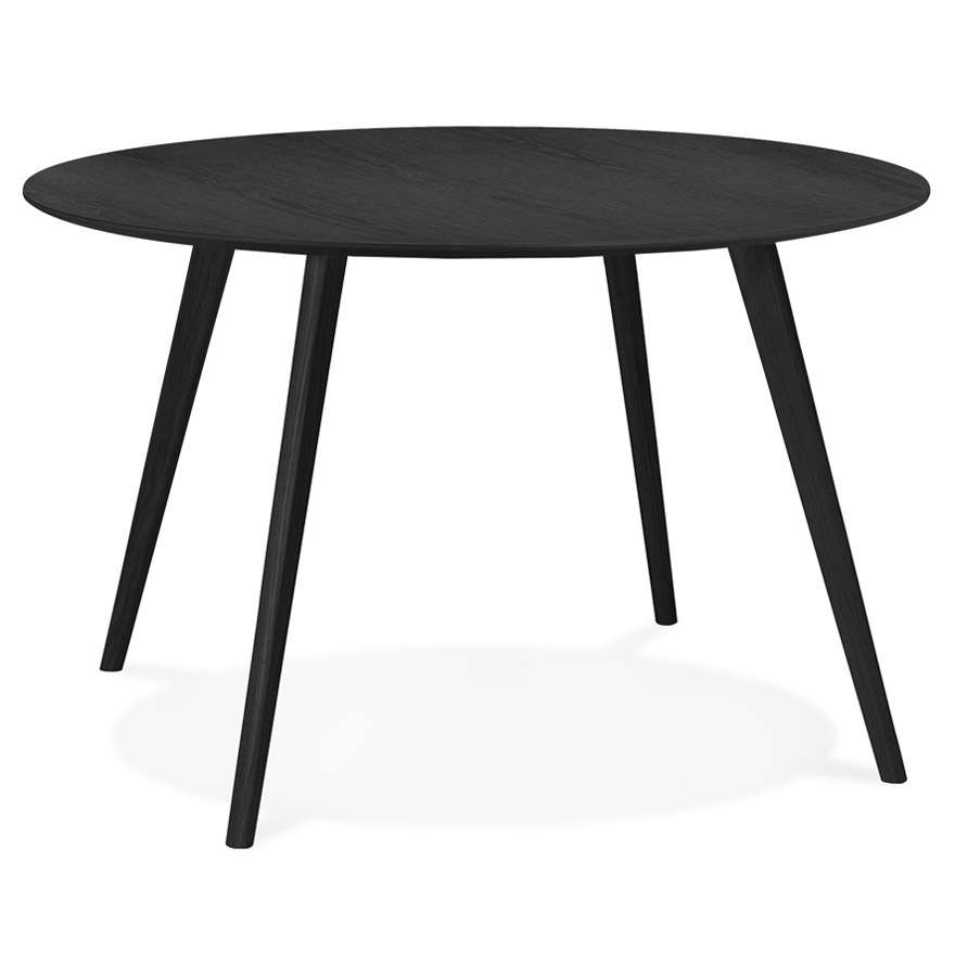 Table de cuisine ronde 'AMY' noire - ø 120 cm vue1