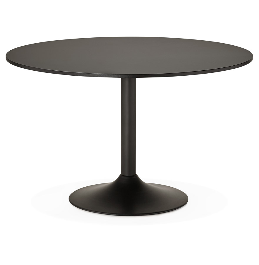 Table de bureau/à diner ronde 'ATLANTA' noire - Ø 120 cm vue1