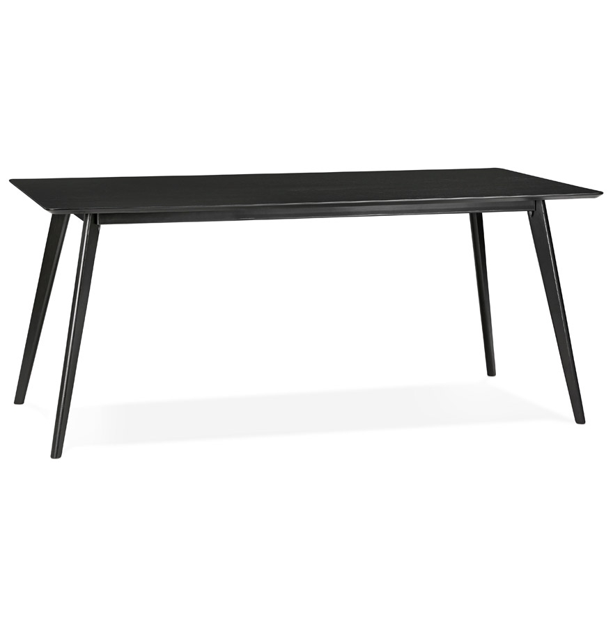 Table à manger / bureau design 'BARISTA' en bois noir - 180x90 cm vue1