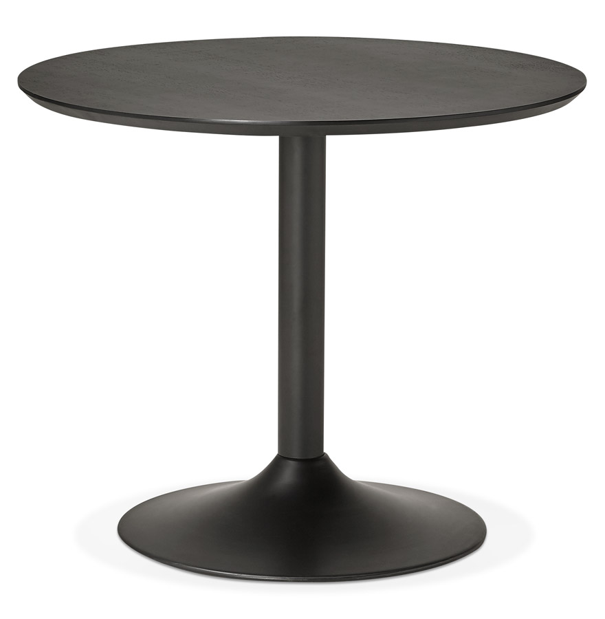 Petite table de bureau / à diner ronde 'CHEF' noire - Ø 90 cm vue1