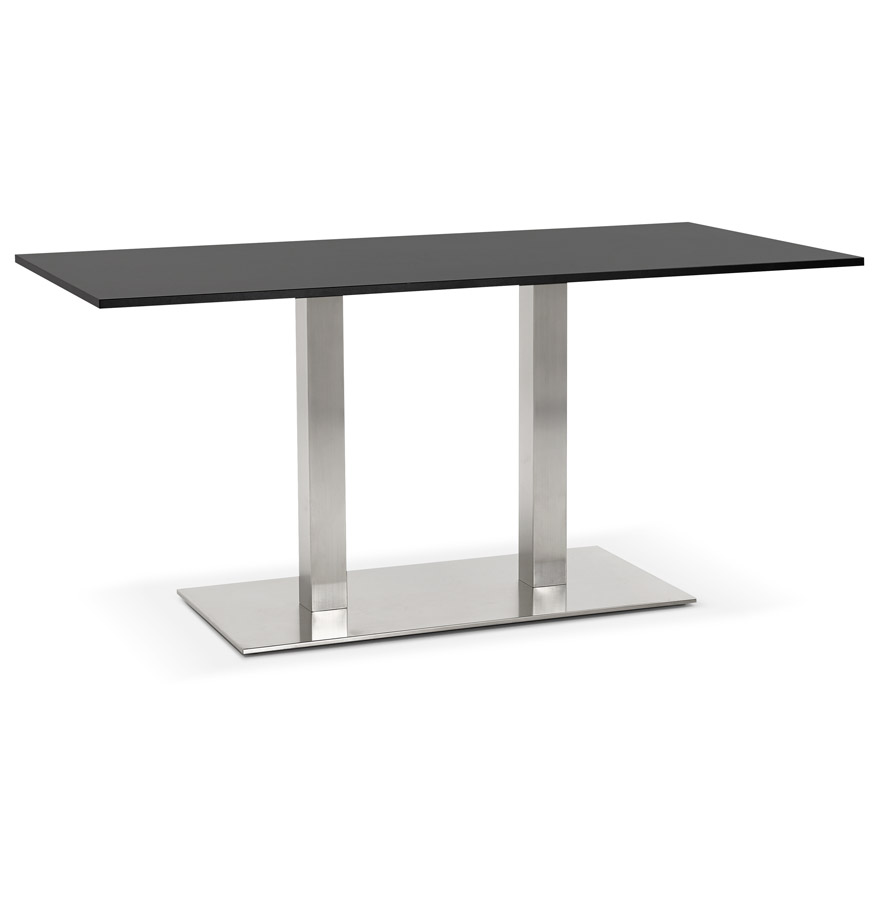 Table / bureau design 'DENVER' noir - 160x80 cm vue1