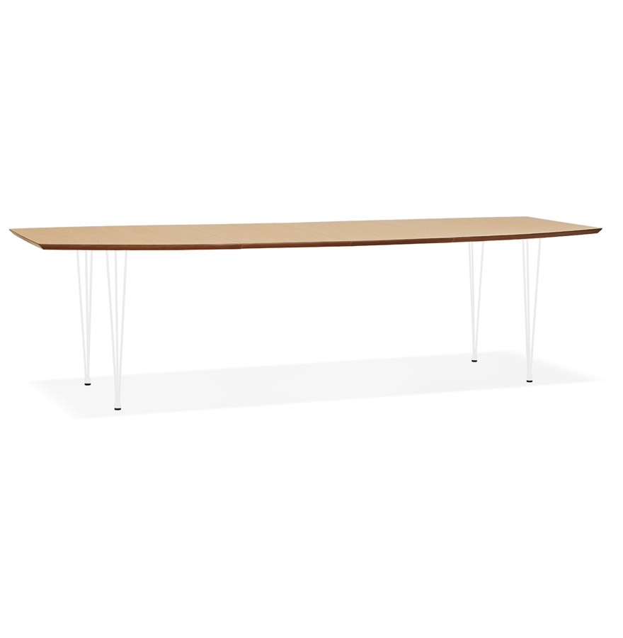 Table à dîner / de réunion extensible 'DOKIDO' en bois finition naturelle - 170(270)x100 cm vue1
