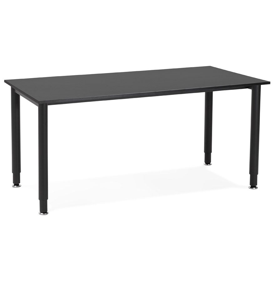 Table de réunion / bureau design 'FOCUS' noir - 160x80 cm vue1