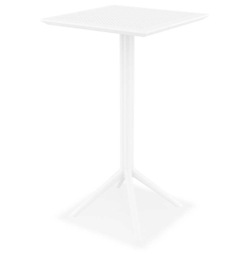 Table haute pliable 'FOLY BAR' blanche pour intérieur et extérieur vue1