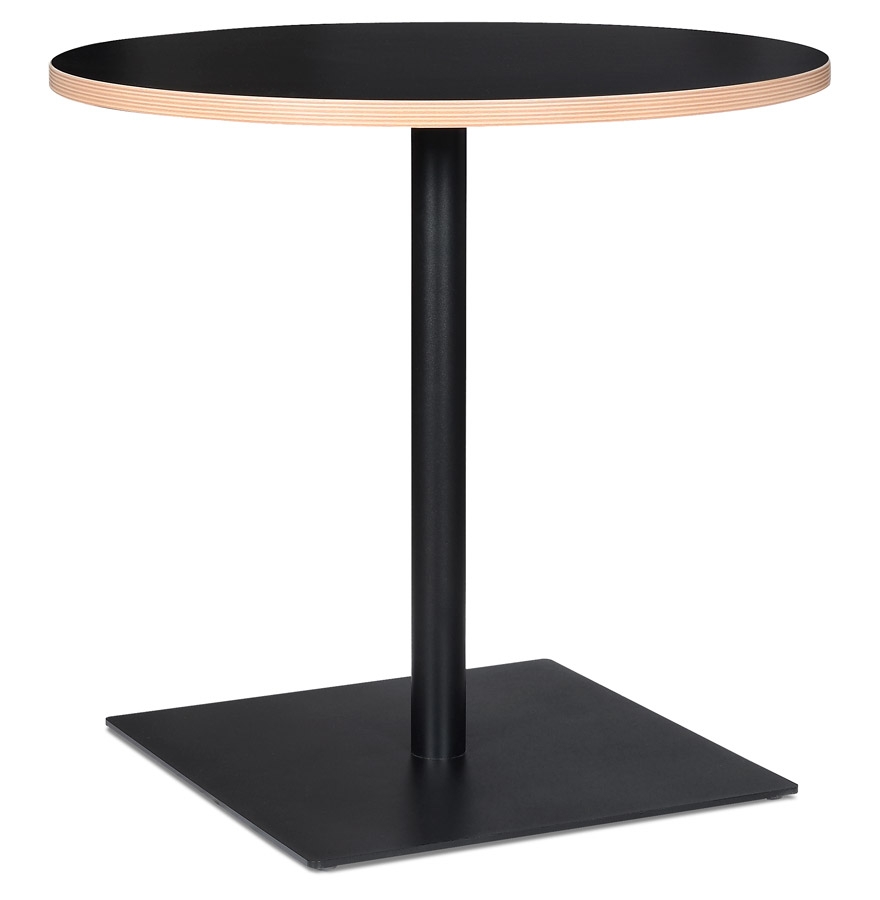 Table ronde 'FUSION ROUND' noire - Ø 80 cm vue1