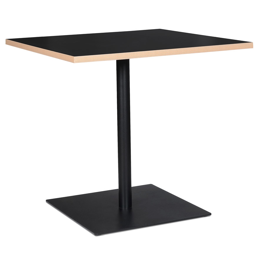 Table carrée 'FUSION SQUARE' noire - 80x80 cm vue1