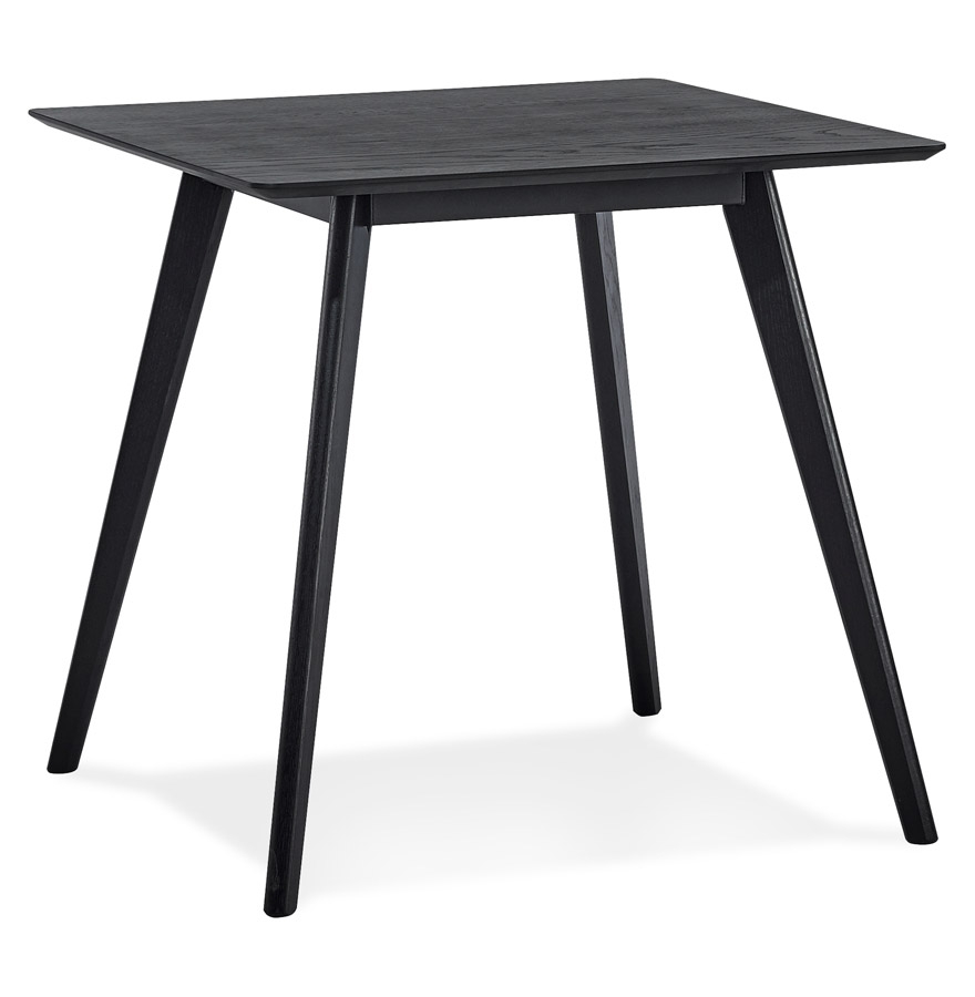 Petite table à diner 'GENIUS' finiton noire - 80x80 cm vue1