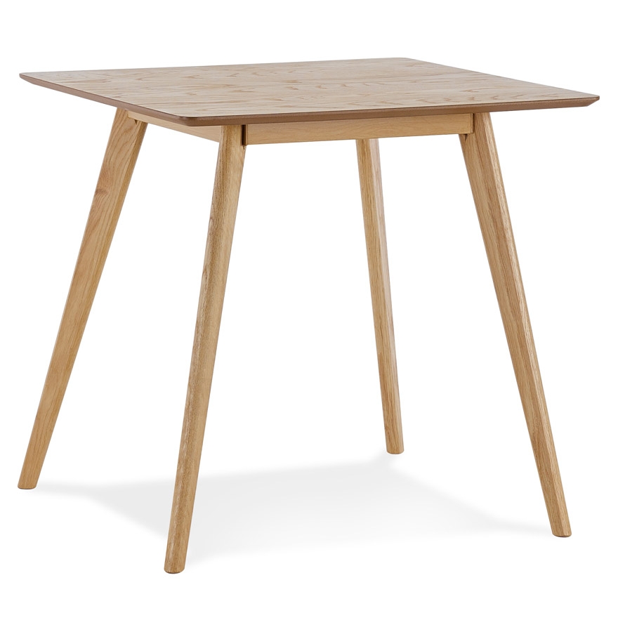Petite table à diner 'GENIUS' finiton naturelle - 80x80 cm vue1