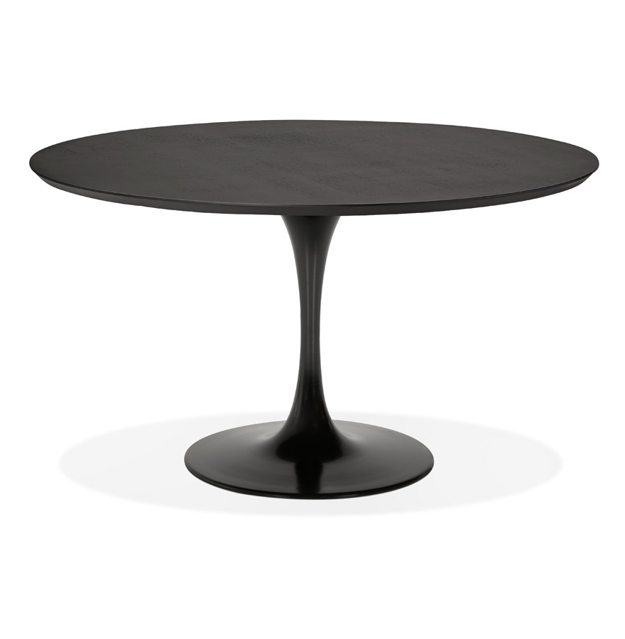Table à dîner  / de bureau ronde design 'GLOBO' noire - Ø120 cm vue1