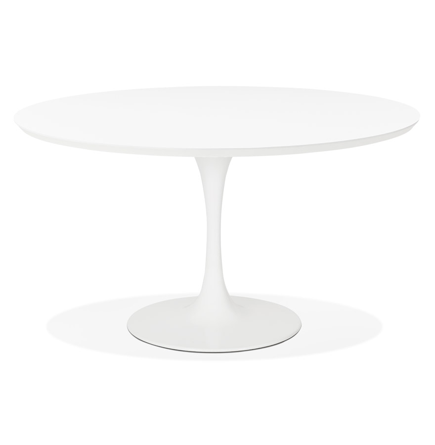 Table à dîner / de bureau ronde design 'GLOBO' blanche - Ø120 cm vue1