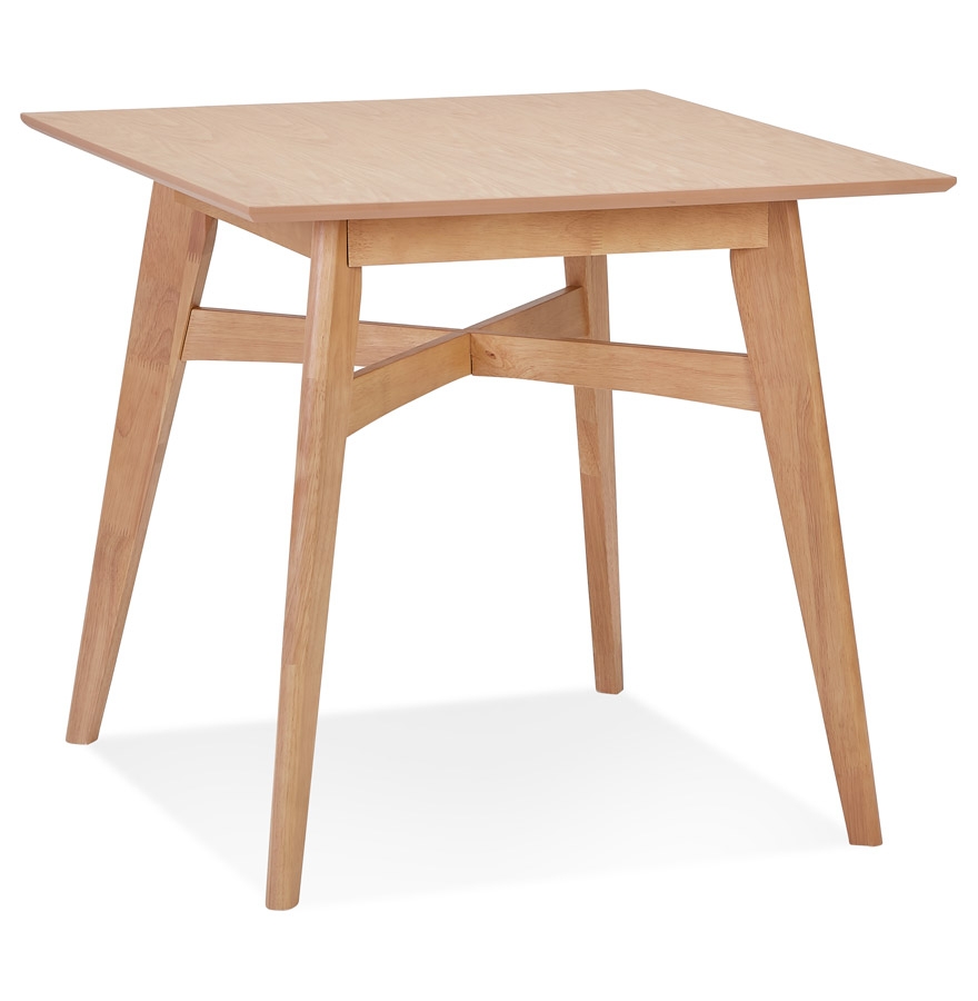 Table à diner carrée 'MAEVA' en bois finition naturelle - 80x80 cm vue1