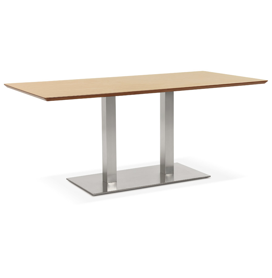 Table / bureau design 'MAMBO' en bois finition naturelle - 180x90 cm vue1