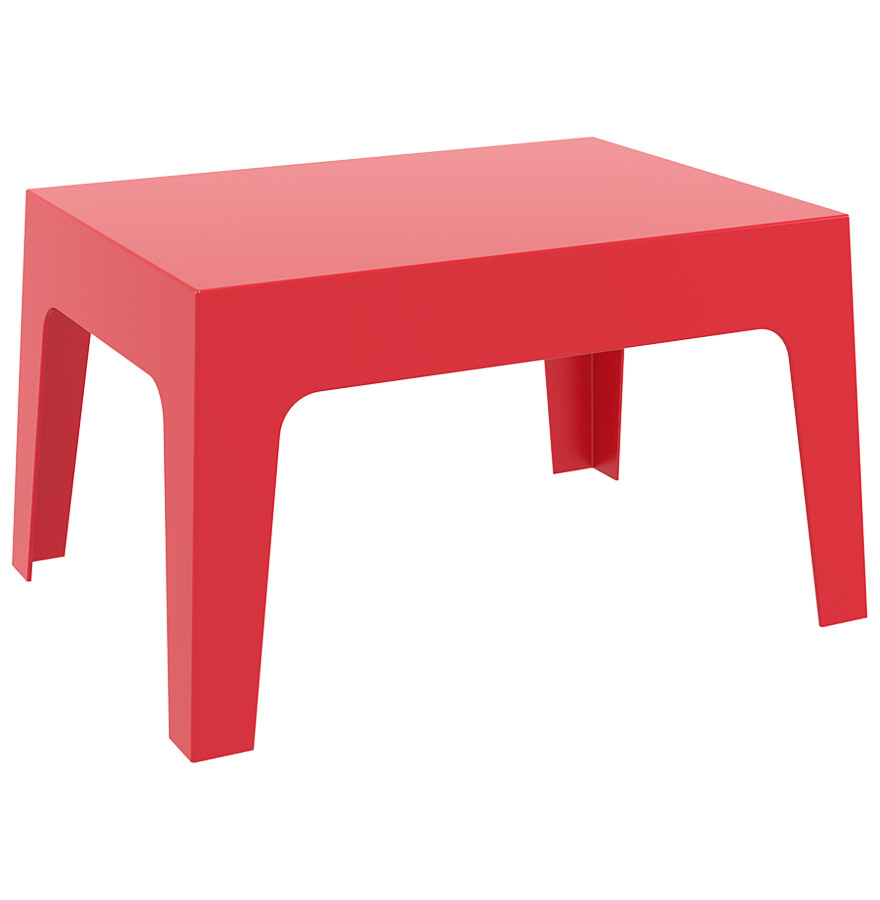 Table basse 'MARTO' rouge en matière plastique vue1