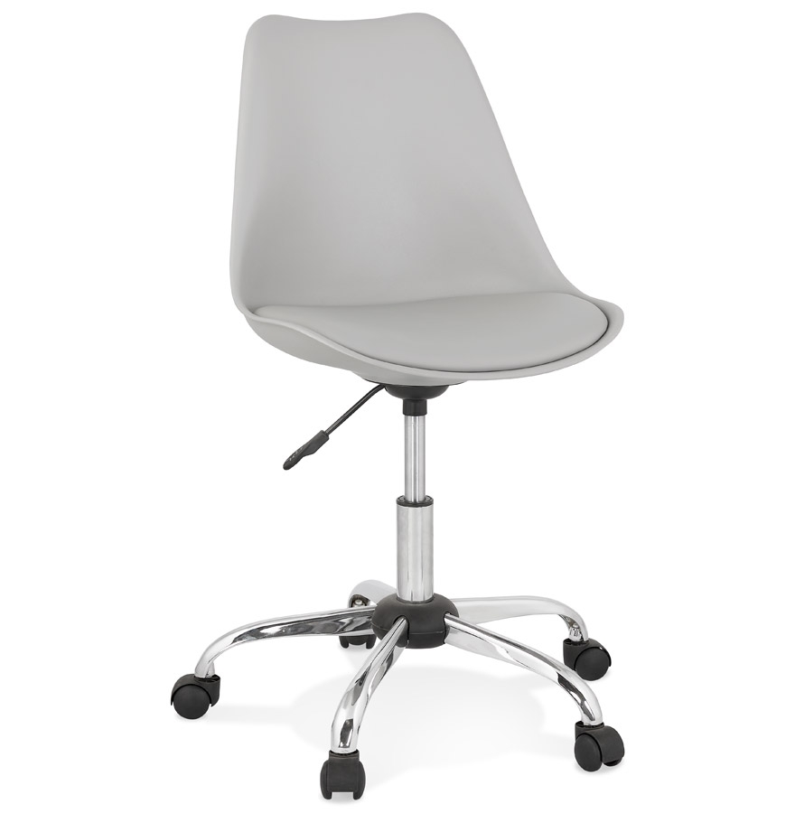 Chaise de bureau 'MONKY' grise design vue1