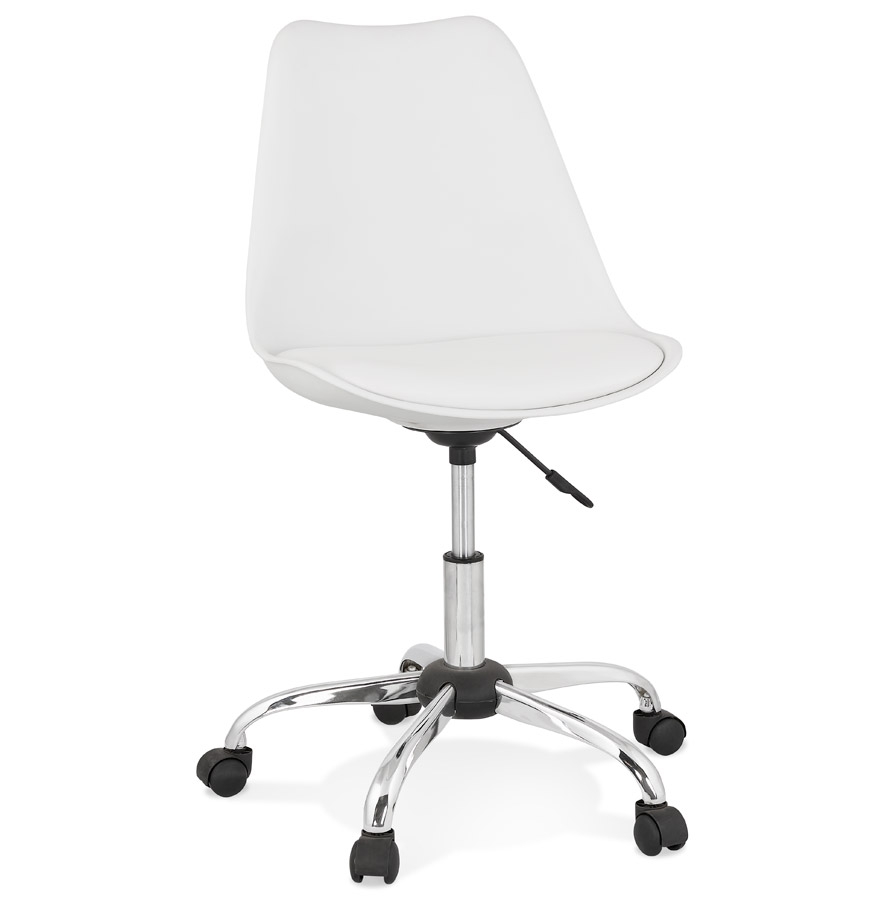 Chaise de bureau 'MONKY' blanche design vue1