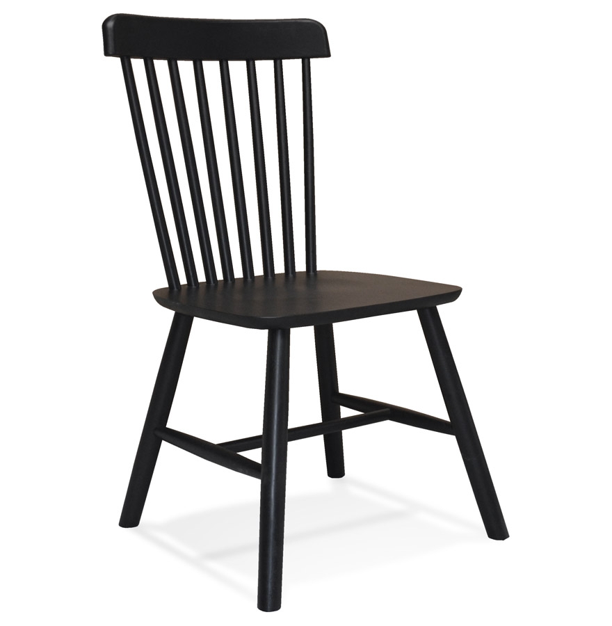 Chaise design 'MONTANA' en bois noir - commande par 2 pièces / prix pour 1 pièce vue1