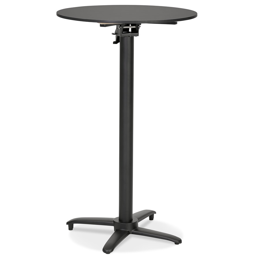 Table haute pliable 'PAXTON' ronde noire - Ø 68 cm vue1