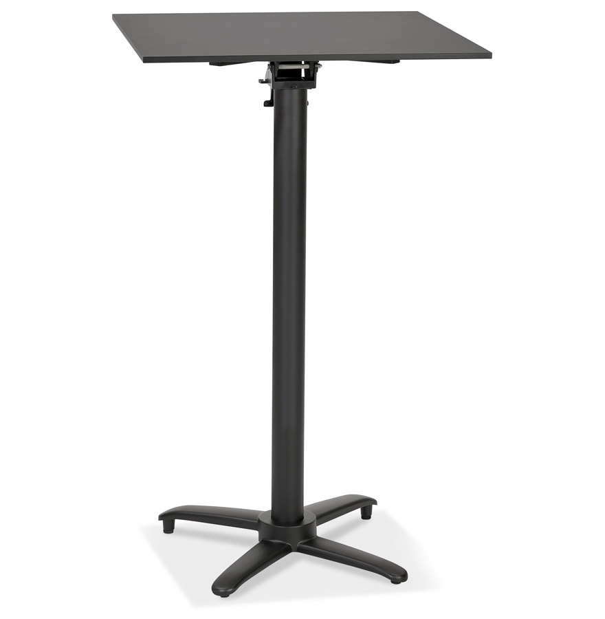 Table haute pliable 'PAXTON' carrée noire - 68x68 cm vue1