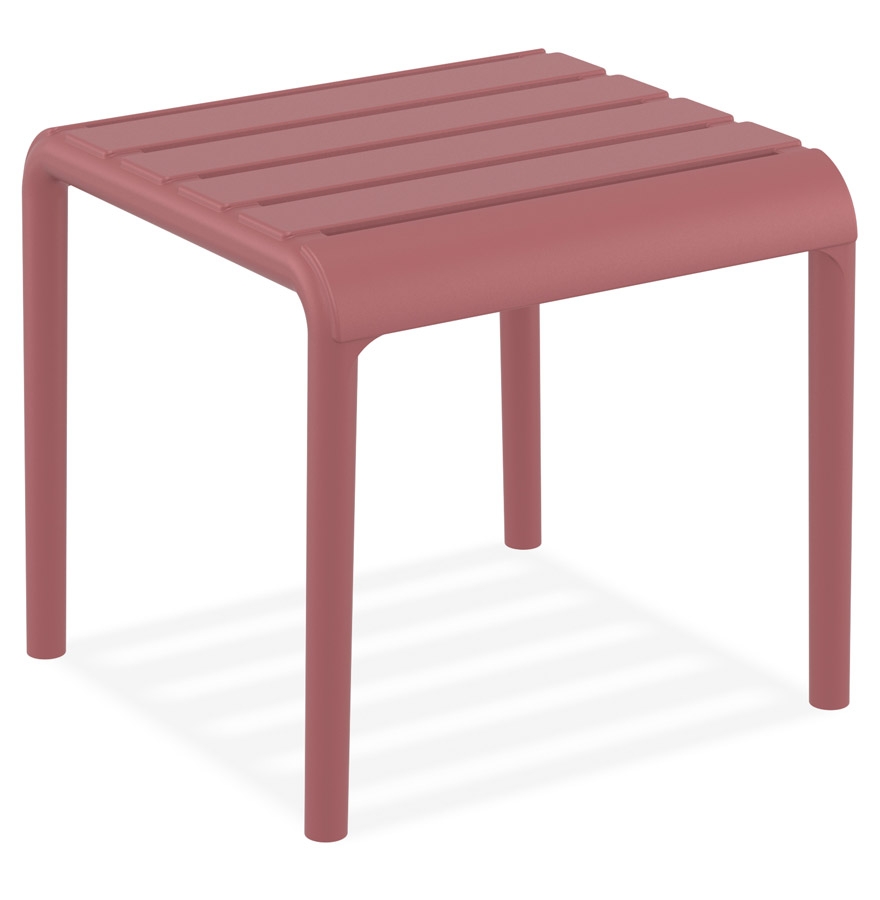 table basse 'sidony' rouge en matière plastique