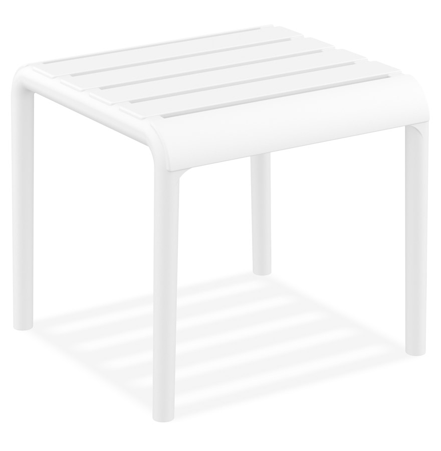 table basse 'sidony' blanche en matière plastique
