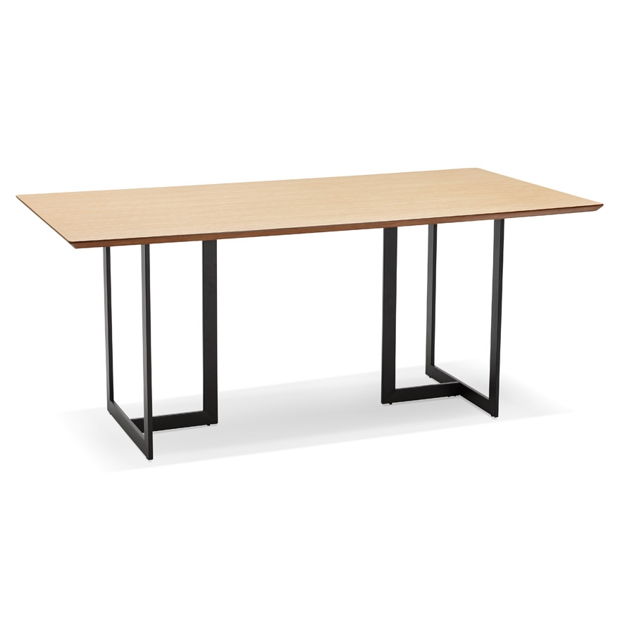 Table à diner / bureau design 'TITUS' en bois naturel - 180x90 cm vue1