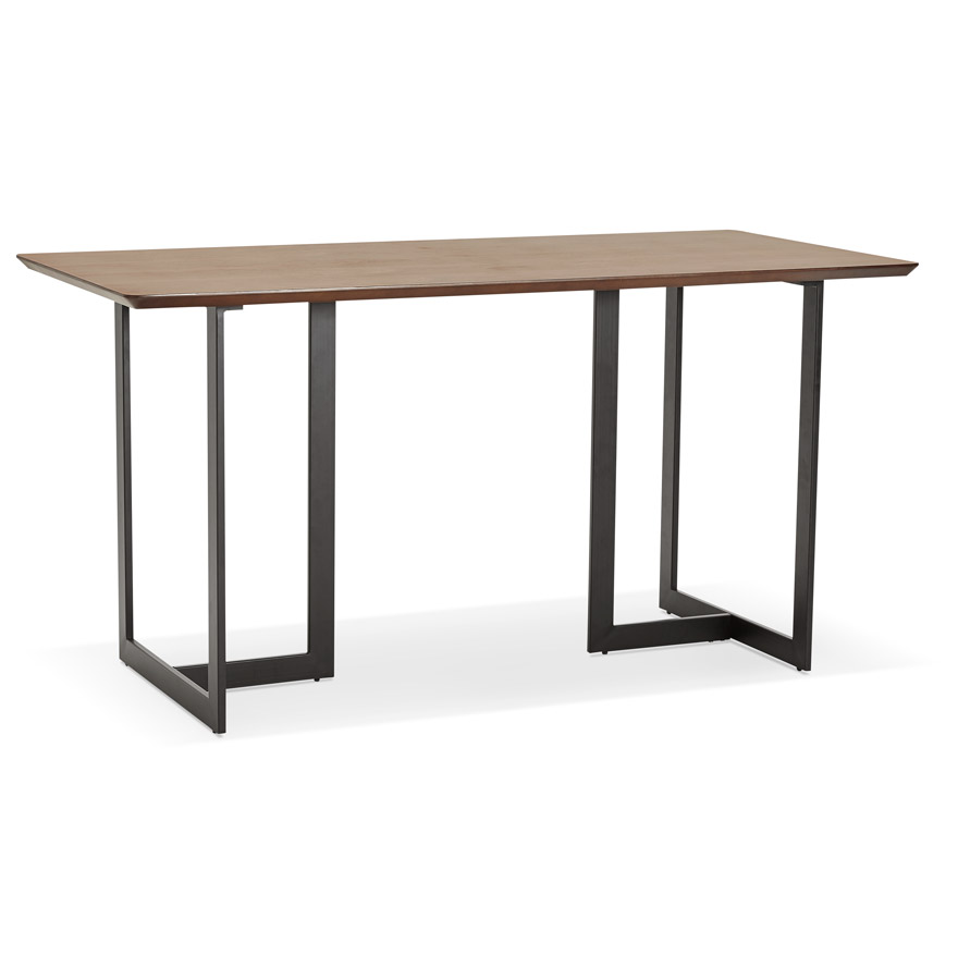 Table à diner / bureau design 'TITUS' en bois de noyer - 150x70 cm vue1