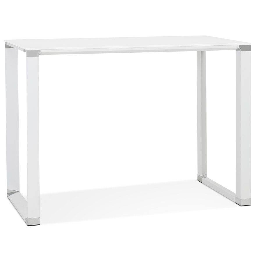 Table haute / bureau haut 'XLINE HIGH TABLE' en verre blanc - 140x70 cm vue1