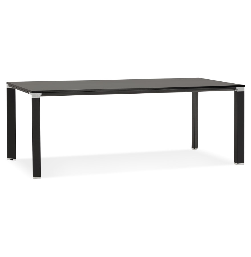 Table de réunion / à manger design 'XLINE' en bois noir - 200x100 cm vue1