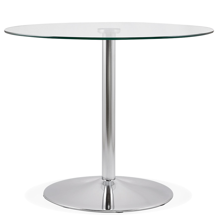 Petite table de cuisine ronde 'YOUPI' en verre - Ø 90 cm vue1